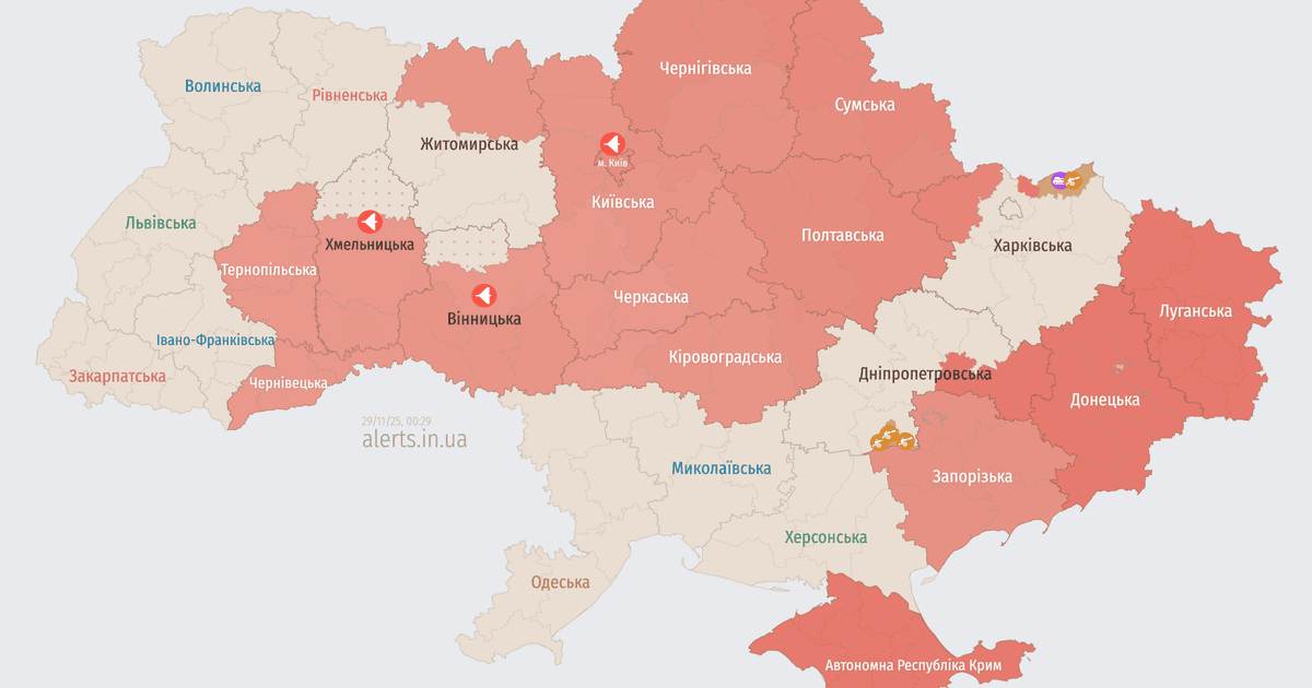 Карта тревог