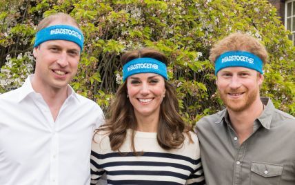 Герцогиня Кембриджская и принцы Уильям и Гарри приняли участие в марафоне