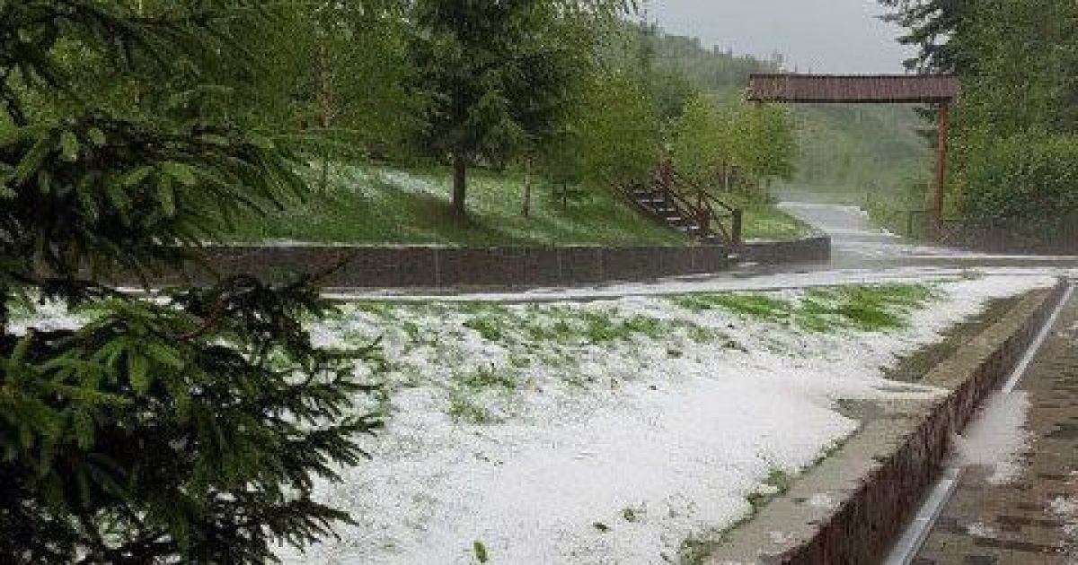 На Закарпатті в липні випав сніг