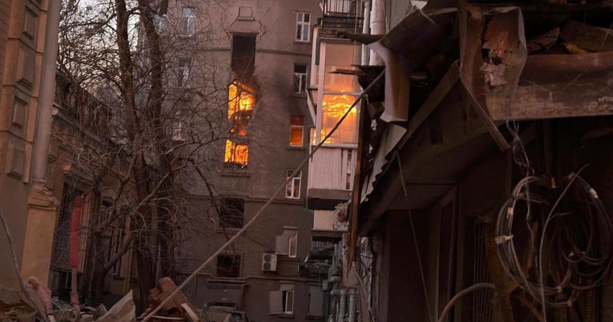 Наслідки удару БпЛА по Києву 1 січня.