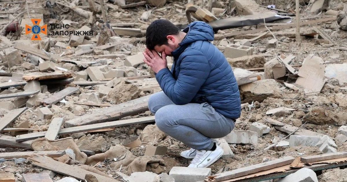 В Запорожье завершен поиск пострадавших в результате ракетного удара