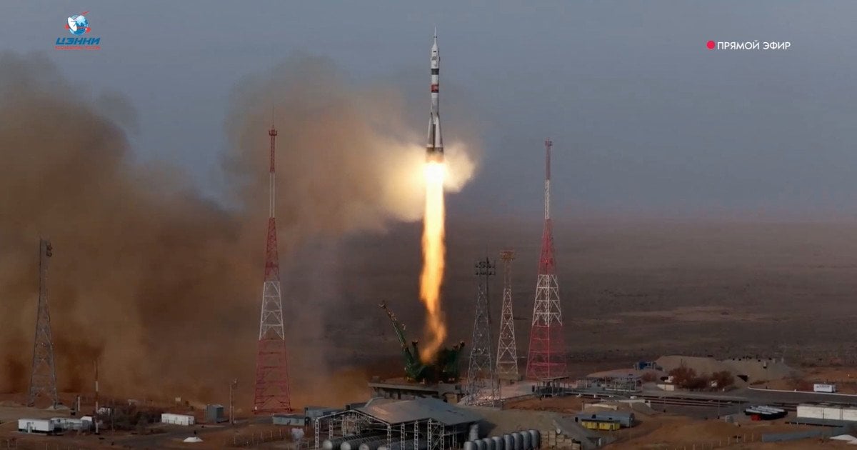 Запуск ракети "Союз МС-28" на Байконурі