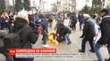 Мужчина, который поджег себя под Офисом президента, остается в тяжелом состоянии