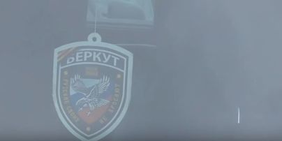 Скандал в киевской полиции. АТОшник ездил с символикой "Беркута" на фоне триколора