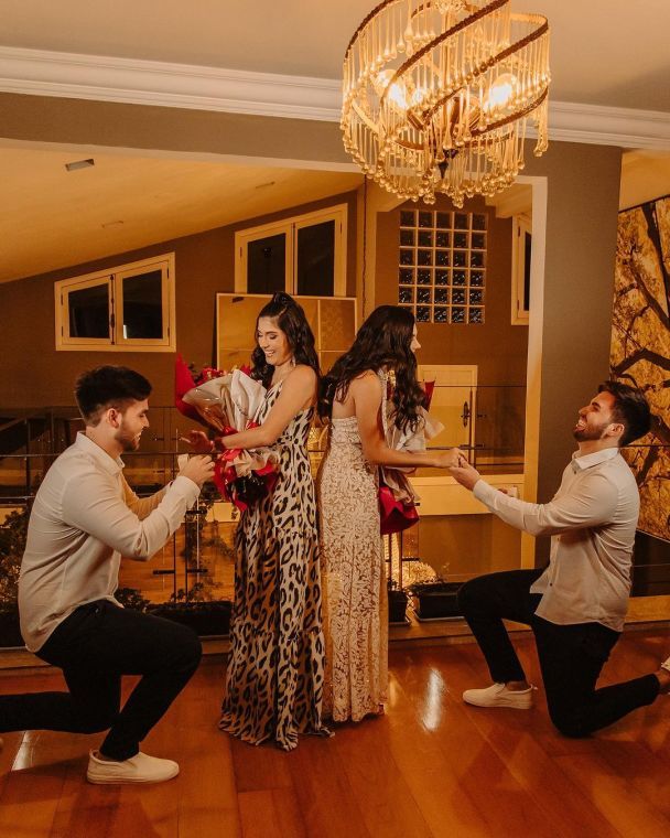 Ларісса і Лукас та Летісія і Філіпе / Фото: instagram.com/casal.twins