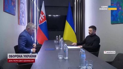 Зеленський зустрівся з Робертом Фіцо на Закарпатті