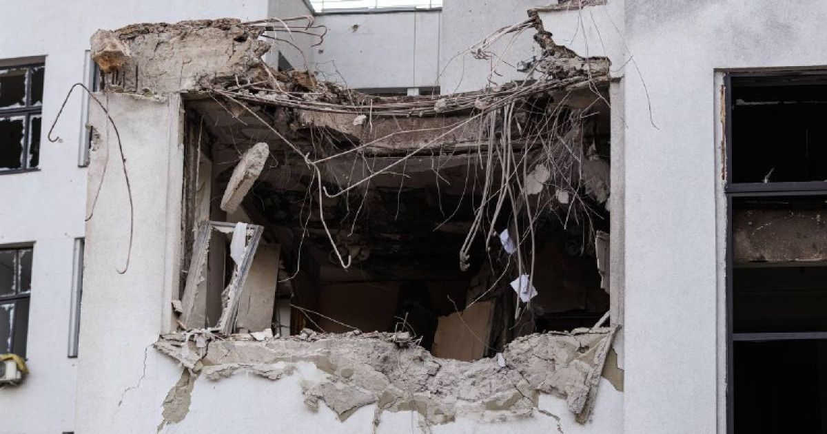 Прилет по зданию Госпрома в Харькове