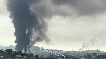 Пожежа в Сочі після атаки_2 / © из соцсетей