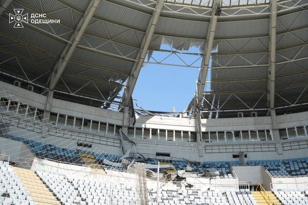 7 августа 2026. В результате российского удара по стадиону «Черноморец» пострадали 2 человека.