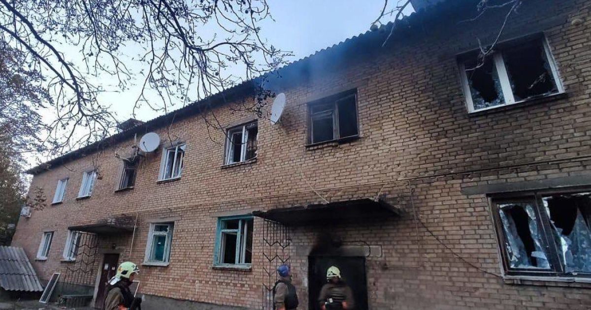 Поврежден дом Никопольщины.