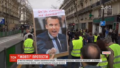 Протести "жовтих жилетів" у Франції відновились, попри заборону влади