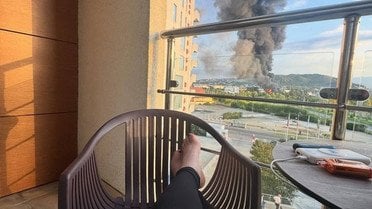 Пожежа в Сочі після атаки_1 / © из соцсетей