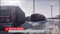 На кордоні з Росією більше сотні вантажівок зупинились у багатокілометровому заторі