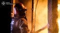 Пожежа на Полтавщині внаслідок влучання ворожого дрона