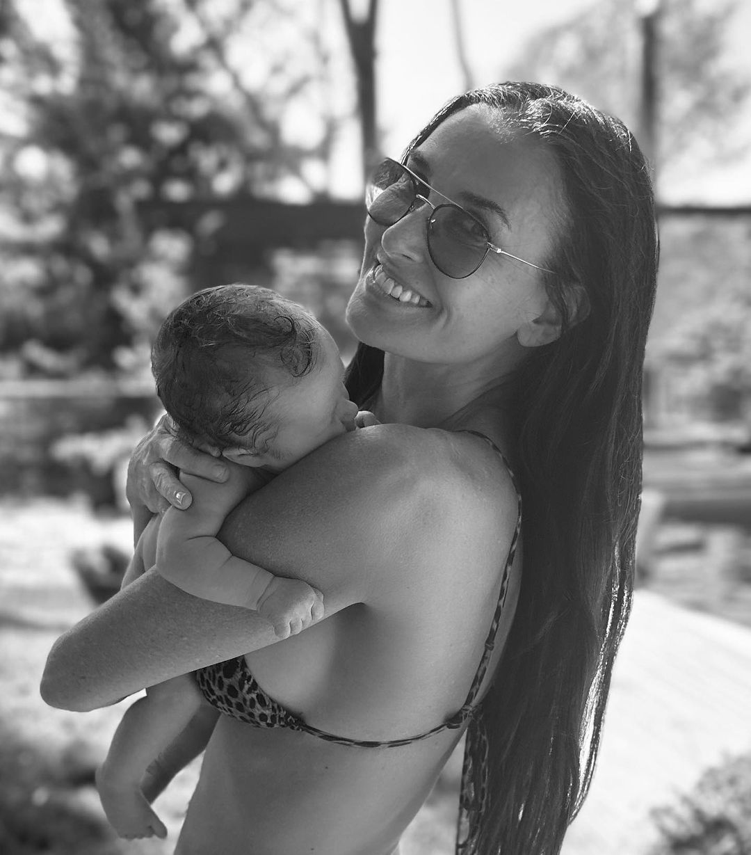 Деми Мур с внуком / © instagram.com/demimoore