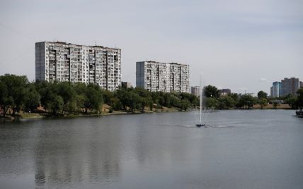 На озере Тельбин в Киеве запустили уникальную систему аэрации