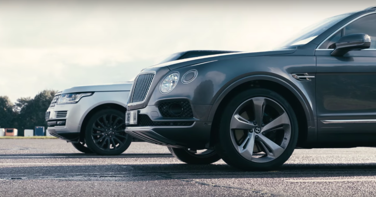 Британцы устроили дрэг-рейсинг Bentley Bentayga с Range Rover SVAutobiography