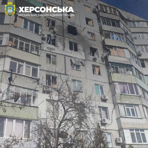 Наслідки обстрілу Херсона 3 березня