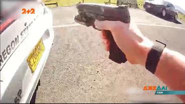 В штате Орегон полиция открыла огонь по беглецу, который ехал с ребенком и отстреливался