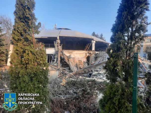 Разрушение в Харькове в результате дроновой атаки в ночь на 28 марта / © Харьковская областная прокуратура
