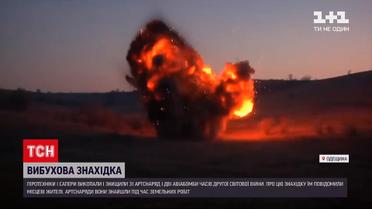 Одеські піротехніки вилучили та знищили понад 30 снарядів та боєприпасів часів Другої світової