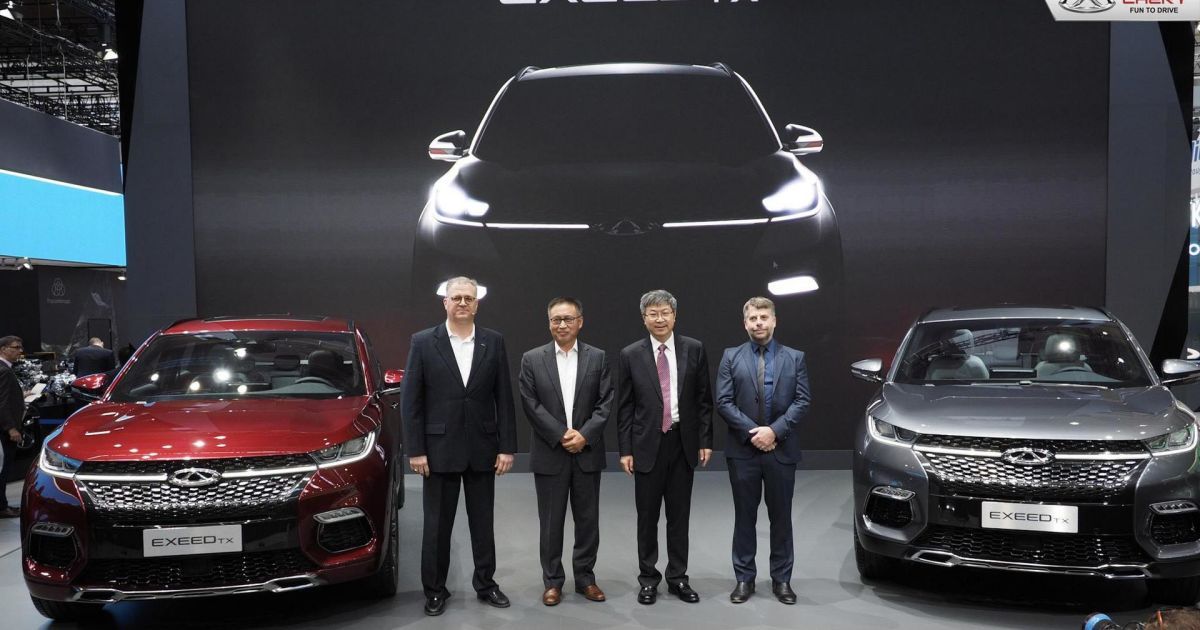 Chery привезла во Франкфурт кроссовер Exceed TX для европейского рынка