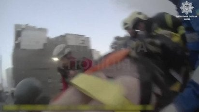 Перші хвилини після ударів РФ по Києву