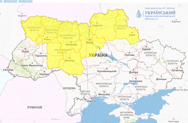 У вівторок, 20 червня, в низці областей України погіршаться погодні умови. / © Укргідрометцентр