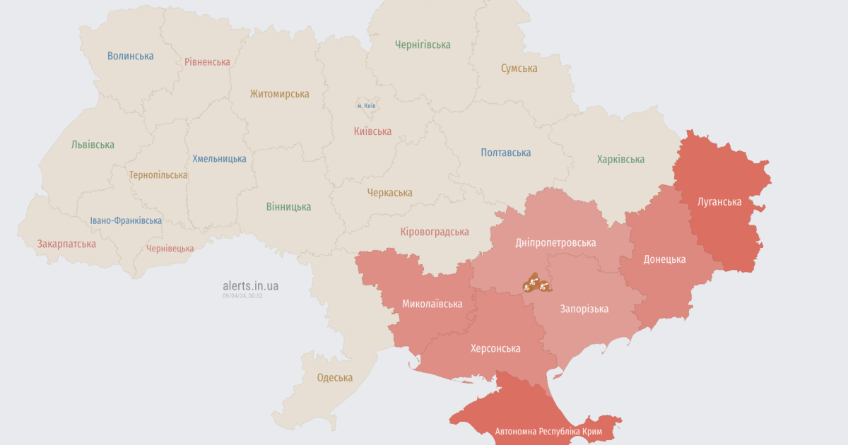 Мапа тривог