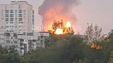 Влучання у НПЗ у Новокуйбишеві_2 / © із соцмереж