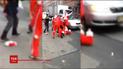Санта-Клаусы устроили драку в центре Нью-Йорка из-за дележа сфер влияния