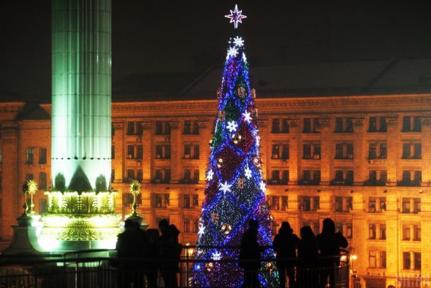 Елка в Киеве в 2008 году