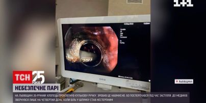 Новини Львівської області: 26-річний хлопець на спір проковтнув кулькову ручку