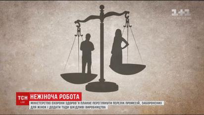 МОЗ планує розширювати перелік заборонених для жінок професій