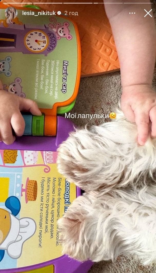 Син Лесі Нікітюк і пес / © instagram.com/lesia_nikituk