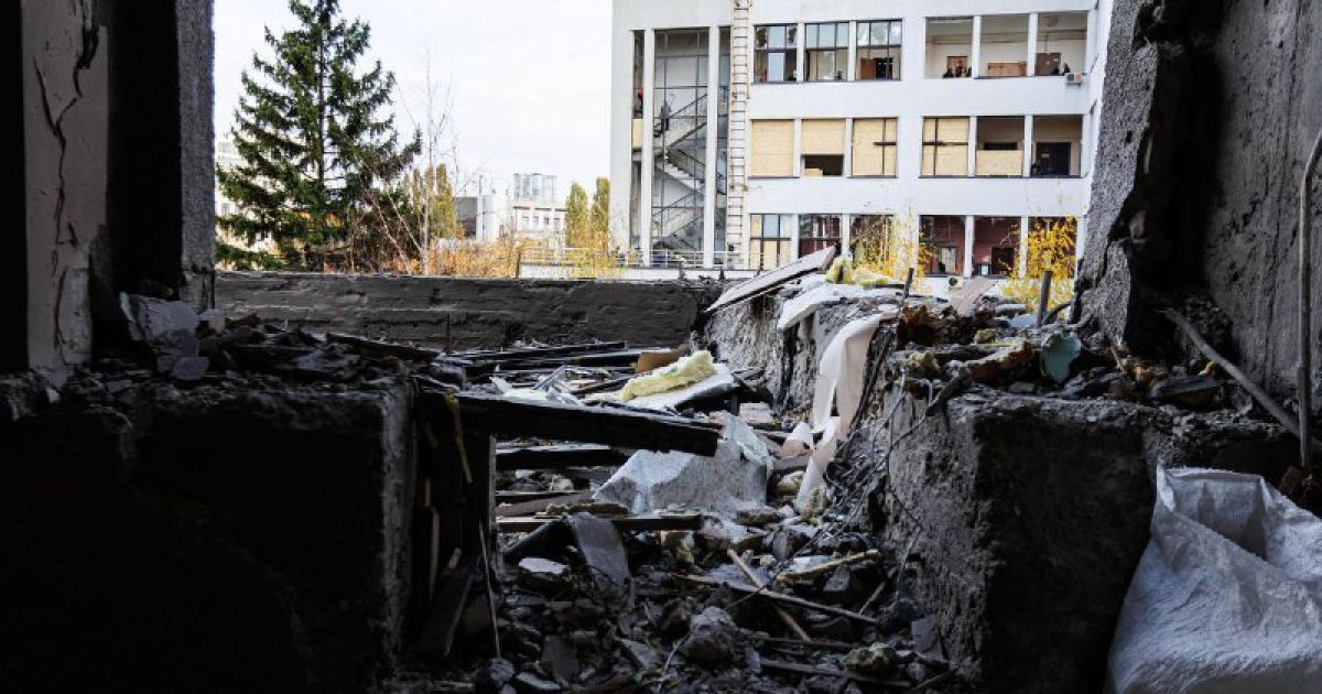 Прилет по зданию Госпрома в Харькове