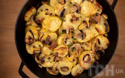 Запечённый картофель с грибами «По-старорусски» - пошаговый рецепт