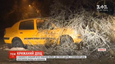 Крижаний дощ та буревії: Румунія потерпає від подвійної стихії