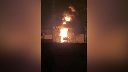 Пожежу на підстанції «Морозовська» в Бердянську зняли на відео