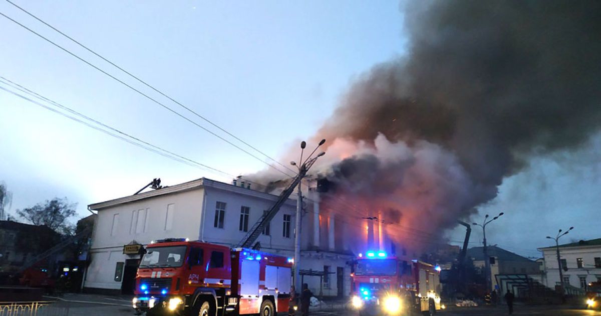 Пожежа у Полтаві_5 / © Управление ГСЧС в Полтавской области