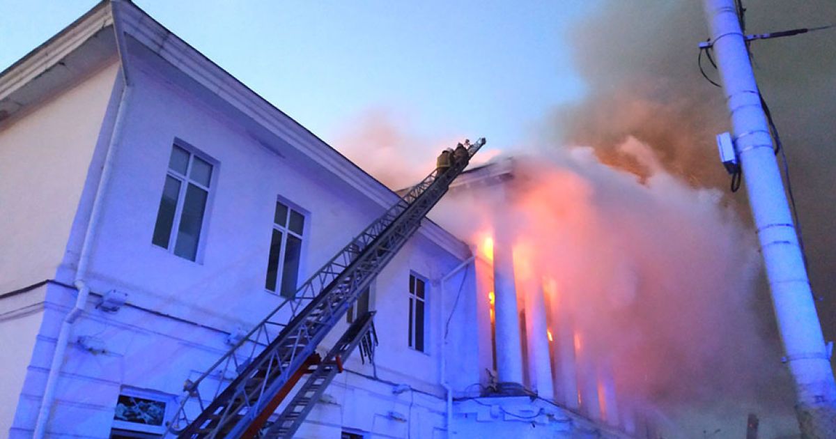 Пожежа у Полтаві_6 / © Управление ГСЧС в Полтавской области