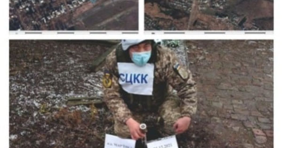 Обстріл в Мар'їнці_5 / © Операція об'єднаних сил / Facebook
