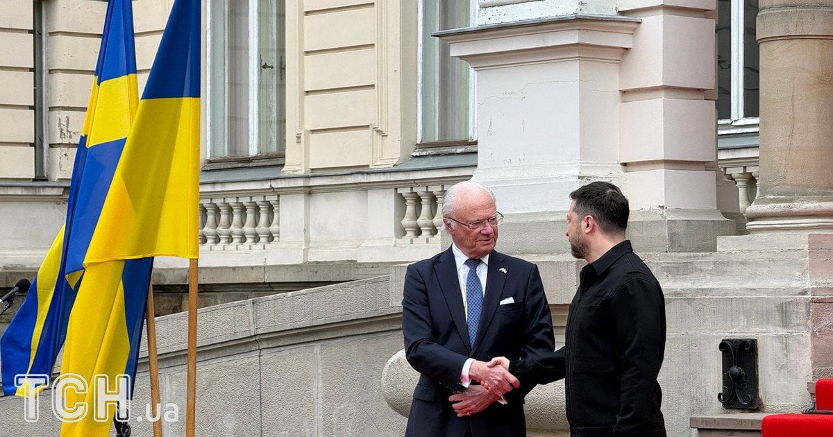 Володимир Зеленський та Король Швеції Карл XVI Густав