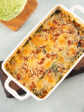 Капустная запеканка с мясным фаршем