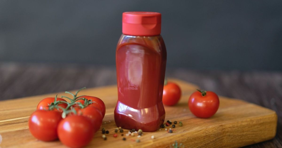 They opened ketchup where to store it properly now in the