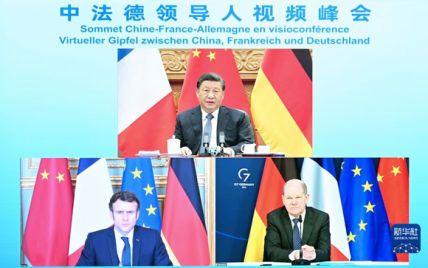 Макрон і Шольц поспілкувались з Сі Цзіньпіном через війну в Україні: Китай пообіцяв гуманітарну допомогу