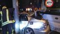 У Києві автобус "вм'яв" Lexus у стовп, водій легковика у важкому стані