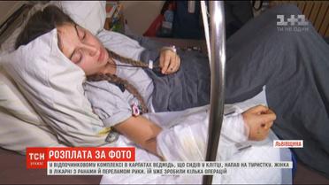 На базі відпочинку у Карпатах на львів'янку напав бурий ведмідь