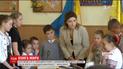 На Львівщині діти військових разом із Мариною Порошенко представили національний проект "Книга миру"