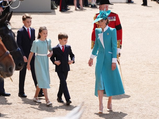 Принцесса Уэльская с детьми на параде Trooping the Colour / © Getty Images